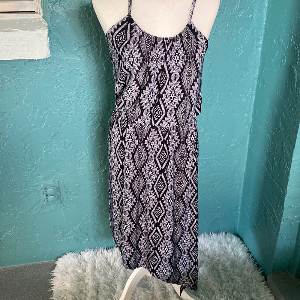 French Laundry, Black & White Asymmetrical Dress, Size Small